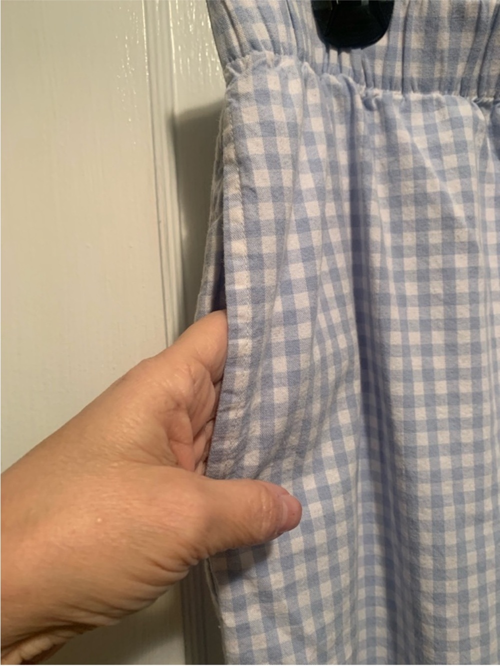 Sincerely Jules Soft Baby Blue
Gingham Wide Leg Side Bow Tie
Pants XL - Picture 5 of 16